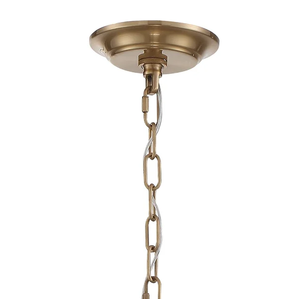 Crystorama Bailey 8 Light Aged Brass Chandelier BAI-A2108-AG