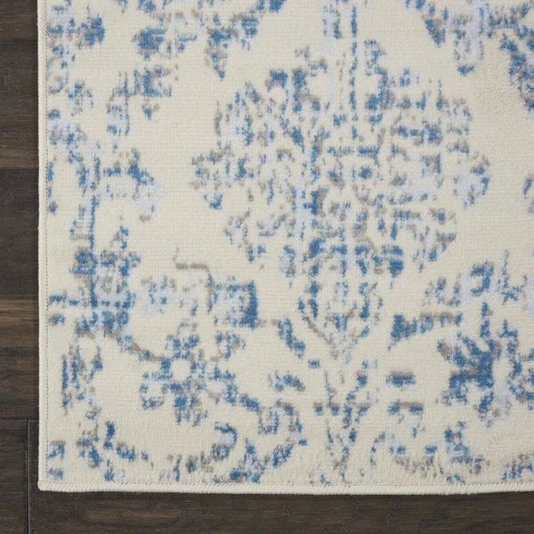Nourison Jubilant JUB09 Area Rug - Ivory/Pink, 7& x 10&