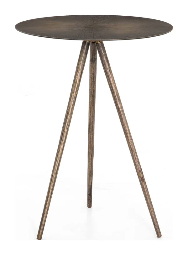 Four Hands - Sunburst End Table - Aged Brass