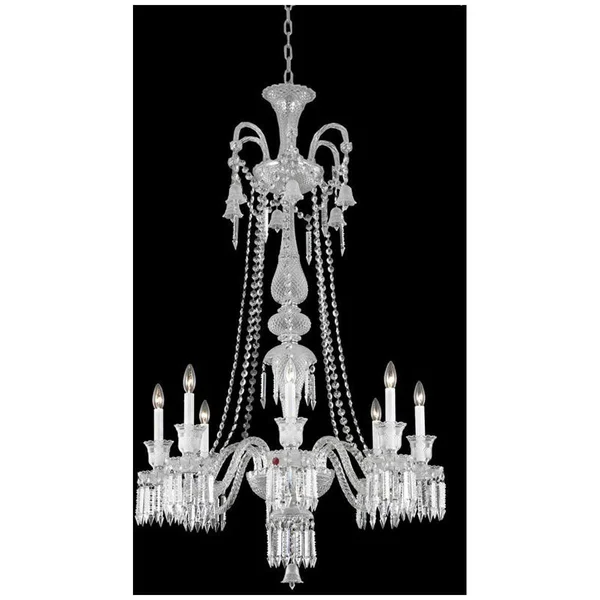 Majestic 8 Light Black Chandelier Jet (Black) Elegant Cut Crystal Elegant Lighting - 8908G53B-JT/EC