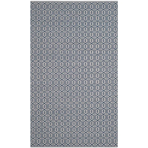 Safavieh Montauk MTK333B Ivory - Navy Rug 2&3x22 x 8& Runner