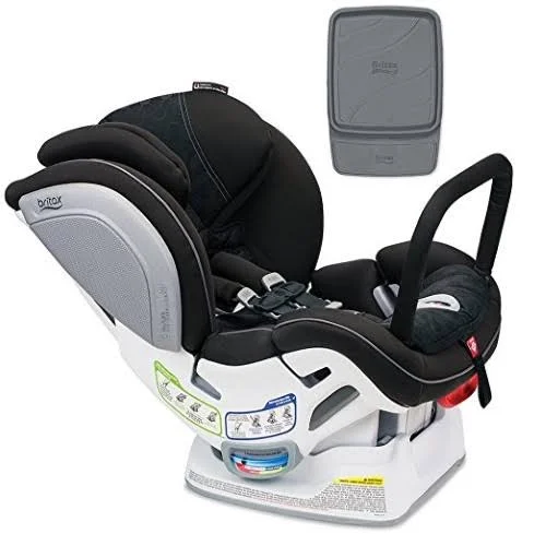 Britax Advocate ClickTight ARB Convertible Car Seat, Circa with Vehicle Seat Protector Set