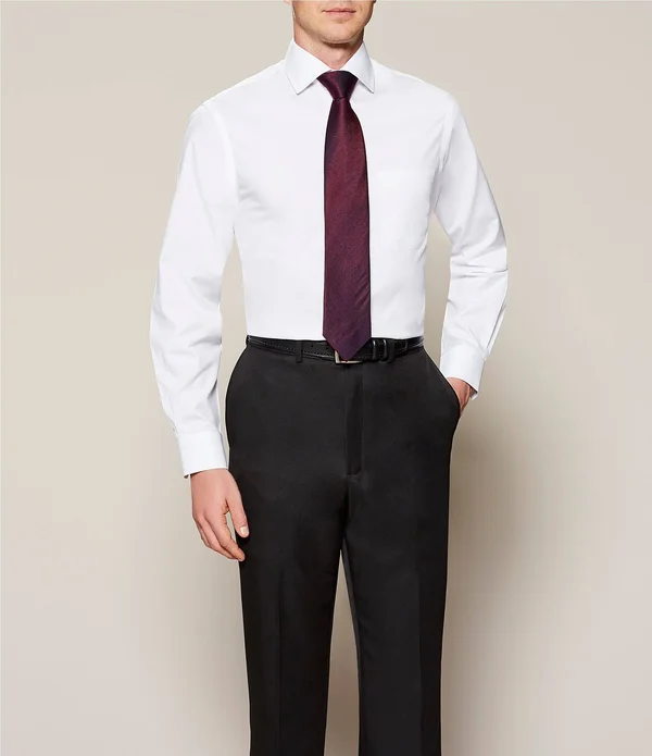 Roundtree Yorke TravelSmart Non-Iron Flat-Front Ultimate Comfort Microfiber Dress Pants, Mens, 33 32, Black - Dillard&s Exclusiv