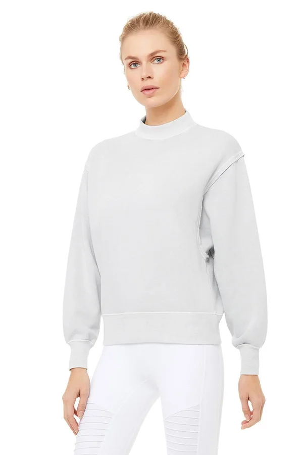 Alo Yoga Washed Freestyle Sweatshirt - Women's Sulphur Wash - S