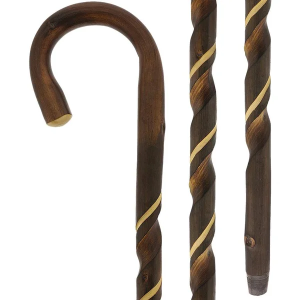 Men Crook Cane Scorched Chestnut - 5 x 1 x 36 inches