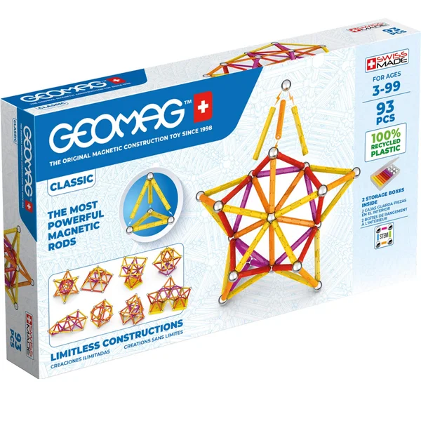 Geomag - Classic Color Recycled 93 Pieces