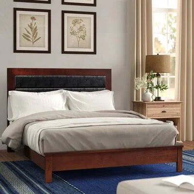 Kennon Panel Bed Three Posts Size: Twin, Color: Cherry