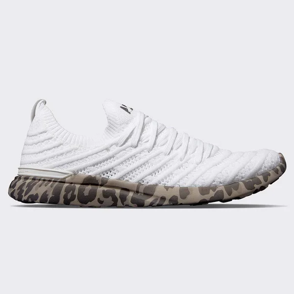 Athletic Propulsion Labs (APL) TechLoom Wave Men's Shoes White/Asteroid/Leopard : 14 D - Medium