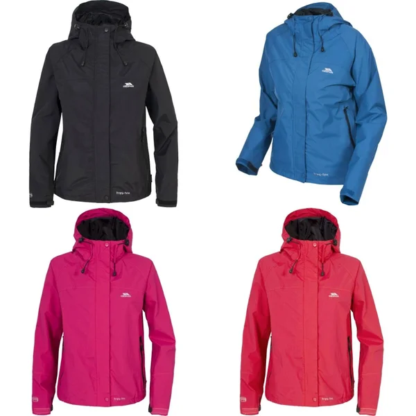 Trespass Womens/Ladies Miyake Hooded Waterproof Jacket, S, Cerise