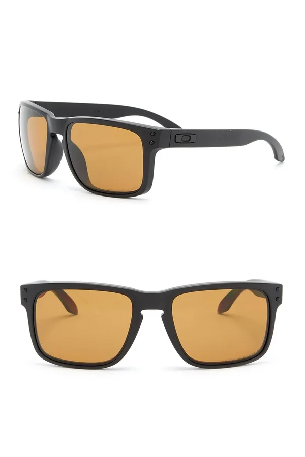 Oakley Holbrook Sunglasses - Matte Black/Bronze Polarized - OO9102-98