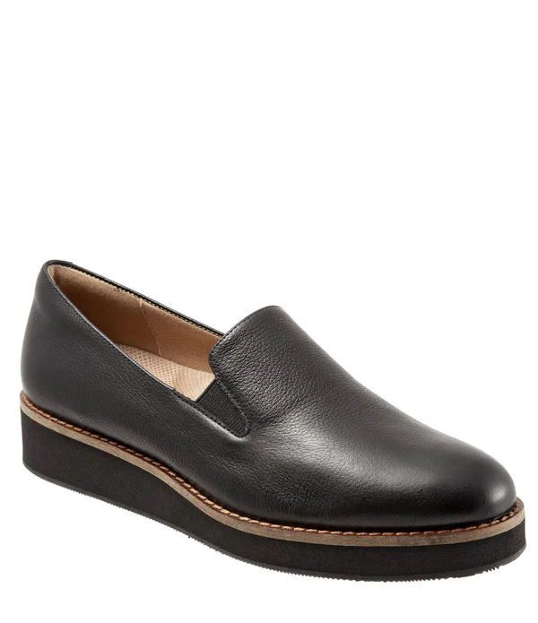 Softwalk Women's Whistle Slip On, Size: 9, Black