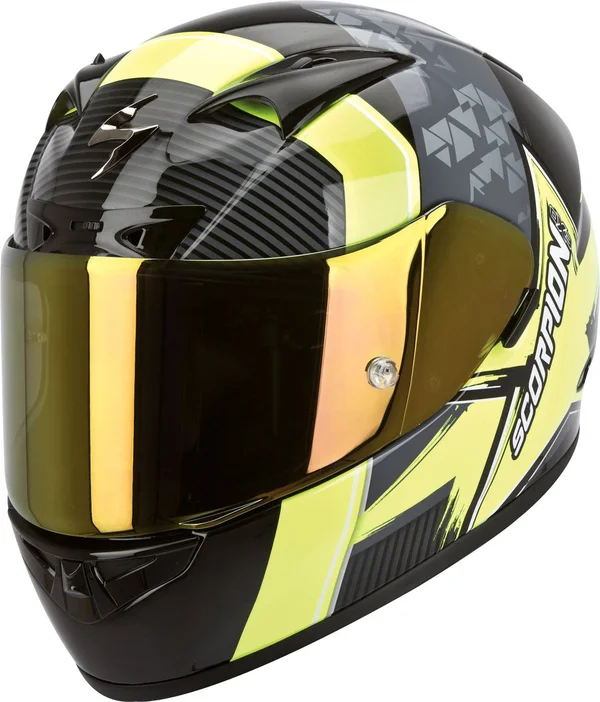Scorpion Exo 710 Air Crystal Helmet - white-red-green, Size L