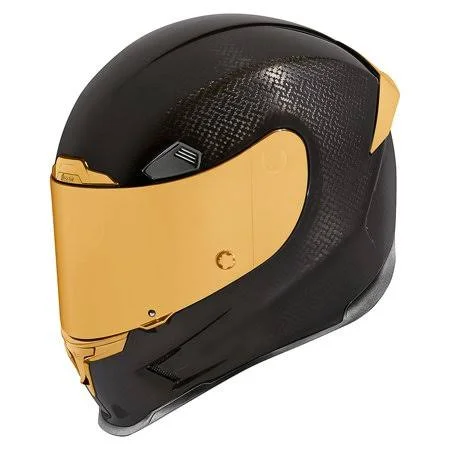 Icon Airframe Pro Carbon Motorcycle Helmet Gold XL - Size: XL (xl), Black