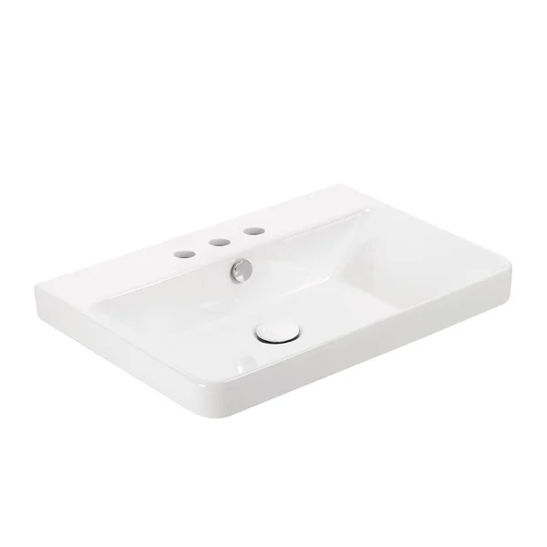 WS Bath Collections Luxury 60 23 3/4 inch Wall Mount or Vessel Bathroom Sink