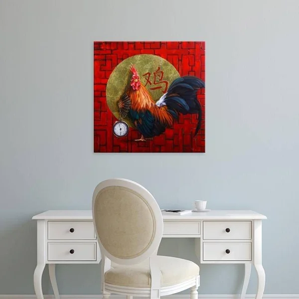 Easy Art Prints Lucia Heffernan's 'Keeper of Time' Premium Canvas Art - 12 x 12 - Modern Black Frame