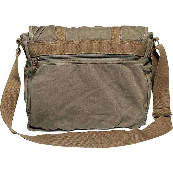 Vagabond Traveler Vintage Style Large Canvas Messenger Bag