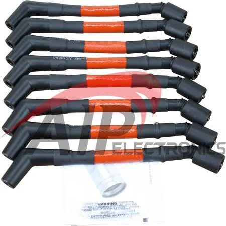 Aip Electronics PWLS-HT Dragon Fire Performance High Temp 500 Ohm per/ft. Street Series Performance Spark Plug Wire Set for 1999