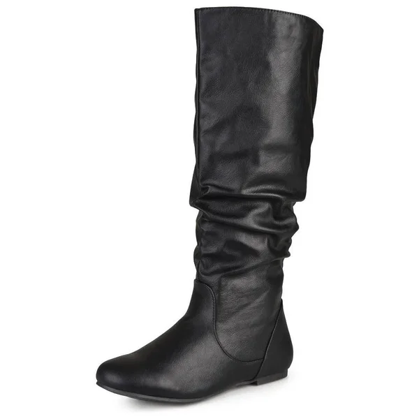 Women's Journee Collection Jayne Wide Calf Boot - Black - Size 9