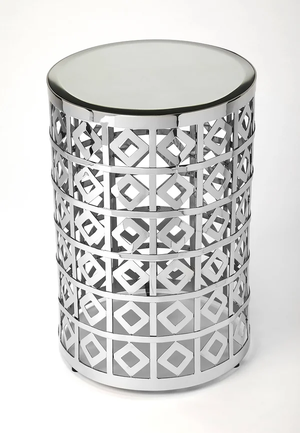 Butler Norton Mirror & Metal Accent Table