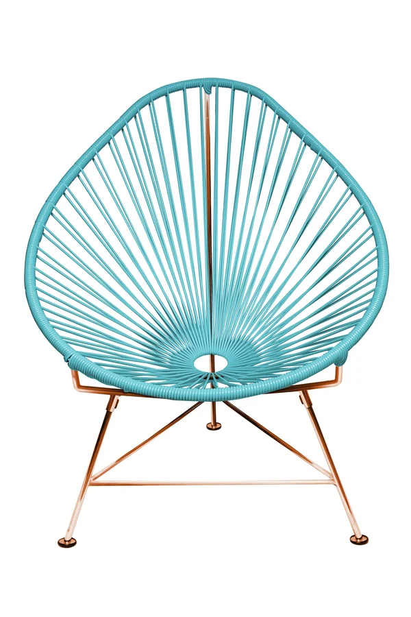 Innit Designs Junior Acapulco Chair, Copper/Powder Blue