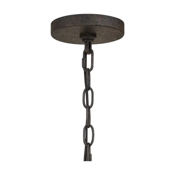 Quoizel Brockton 1-Light Outdoor Hanging Lantern - Rustic Black - BRT1911RK