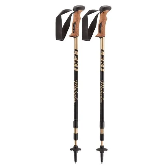 Leki Makalu 145 cm Pole Black Gold (Pair)