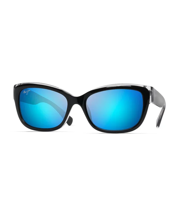 Maui Jim Plumeria Sunglasses Black with Crystal - Blue Hawaii