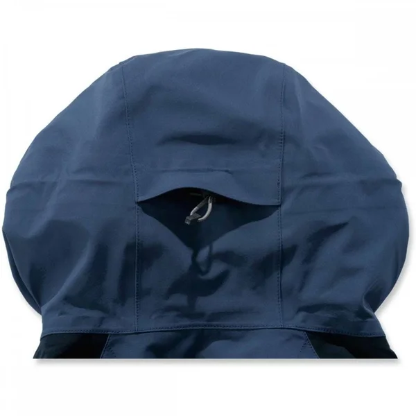 Carhartt Men's Storm Defender Force Midweight Hooded Jacket, Dark Blue/Navy, Large