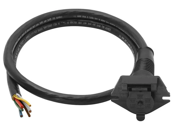 Bargman 5086002 6-Way Super Sealed Car End with 2 Foot Cable
