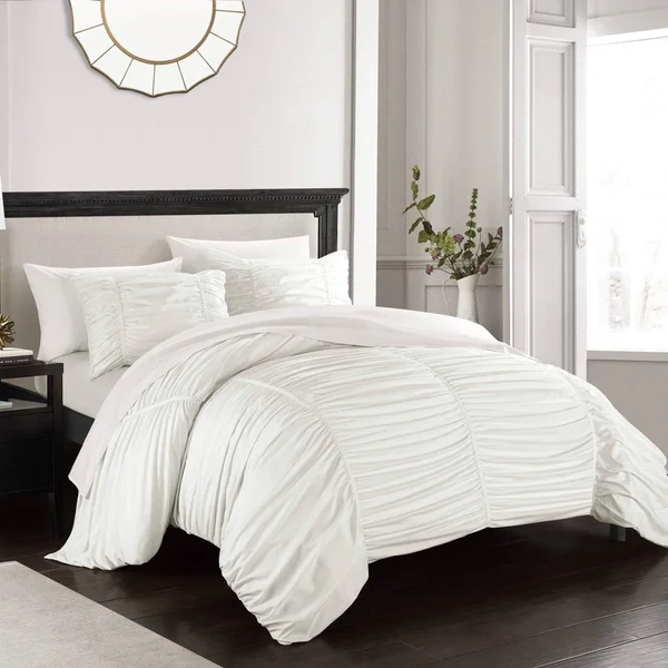Chic Home Kaiah 3 Piece King Comforter Set - Grey