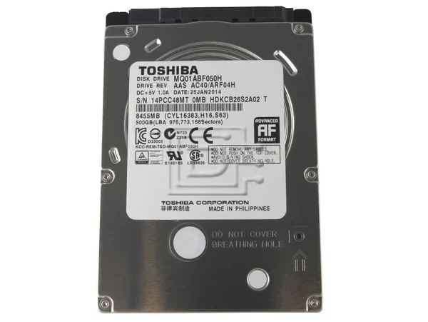 Toshiba 500 GB Internal Hybrid Drive - 2.5x22 - MQ01ABF050H - SATA 6Gb/s - 5 - 400 rpm