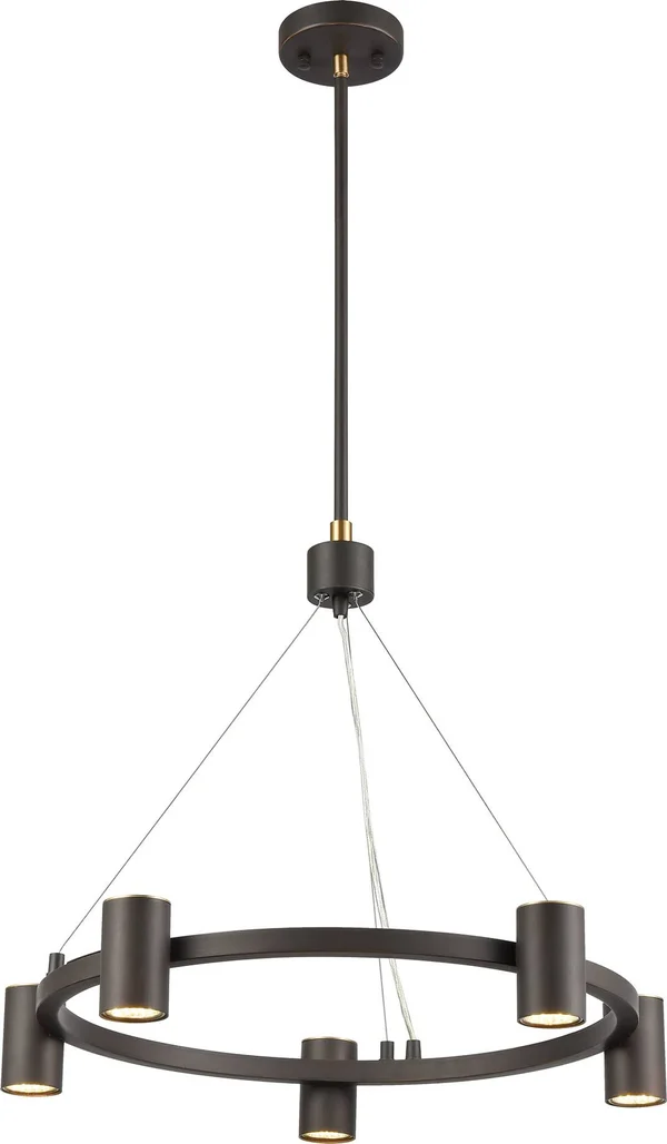 Elk Lighting 15416/5 Kempton 5-Light Chandelier in Matte Black