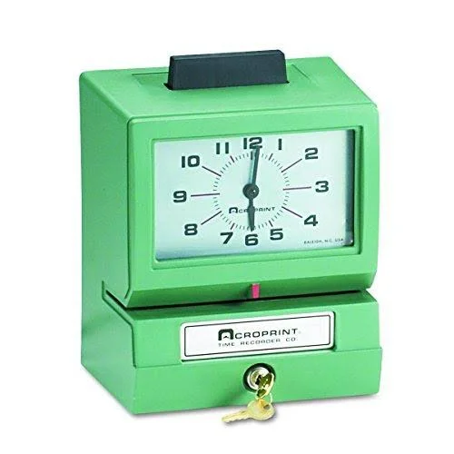 Heavy Duty Payroll Time Recorder Manual 125AR3
