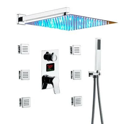 Wonderland America A9104 Thermostatic Complete Shower System with Rough-In Valve
