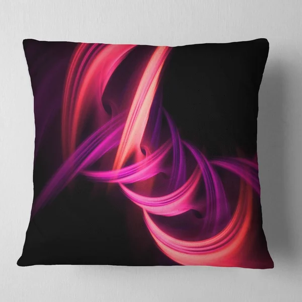Designart 'Fractal Purple Connected Stripes' Contemporary