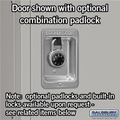 Salsbury Industries Standard Metal Locker - Single Tier - 3 Wide - 5 Feet High - 18 Inches Deep Blue