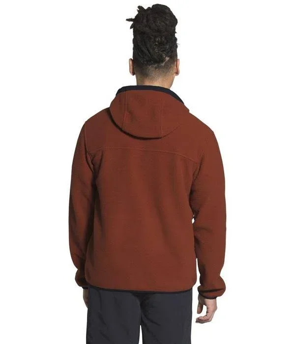 The North Face Men's Carbondale ¼ Snap Hoodie, Large, Brandy Brown/Aviator Navy