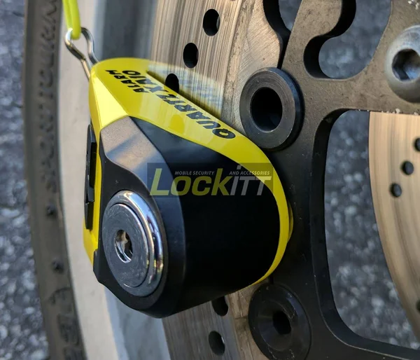 Oxford Quartz Alarm Xa10 Disc Lock - Yellow