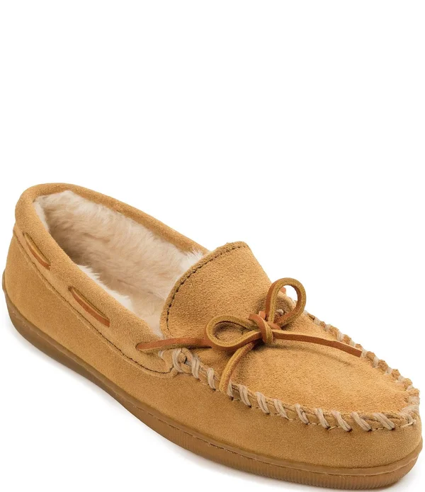 Minnetonka Pile Lined Hardsole - Tan