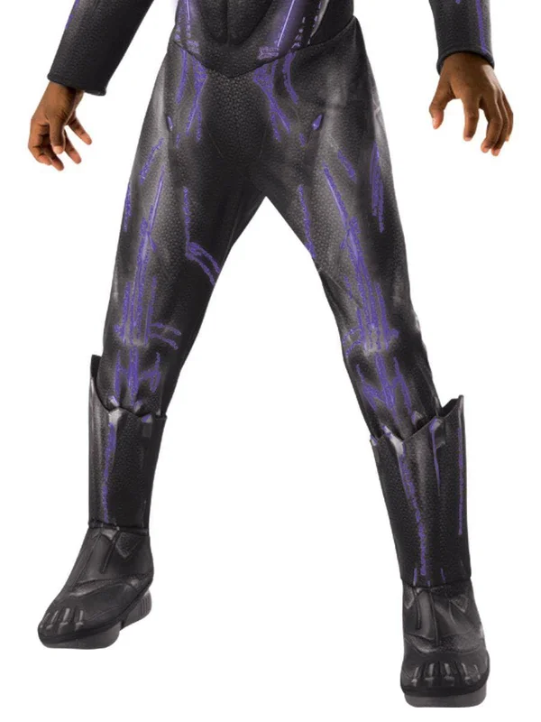 Rubies Costume Boy's Black Panther Deluxe Small Boys Light Up Costume - Black/Purple Rush, M