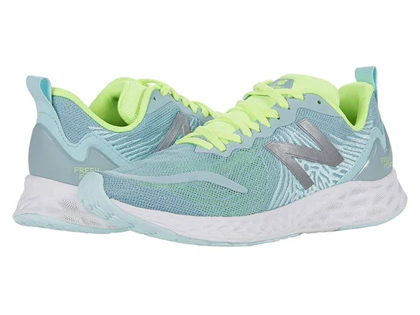 New Balance Fresh Foam Tempo Women's Running Shoes Storm Blue/Lime Glo : 7 D - Wide