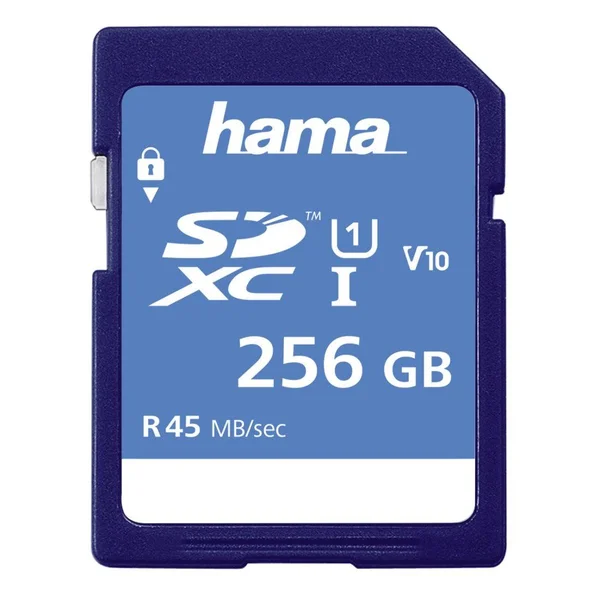 Hama SDXC 256GB Memory Card Class 10 UHS Hardware/Electronic 00114946