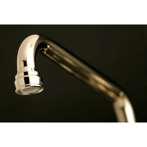 Kingston Brass Ks513sn 6 in. Adjustable Center Wall Mount Kitchen Faucet Brushed Nickel