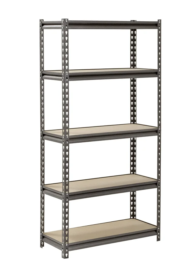 Muscle Rack 5-Shelf Steel Shelving Silver-Vein 12x22 D x 30x22 W x 60x22 H