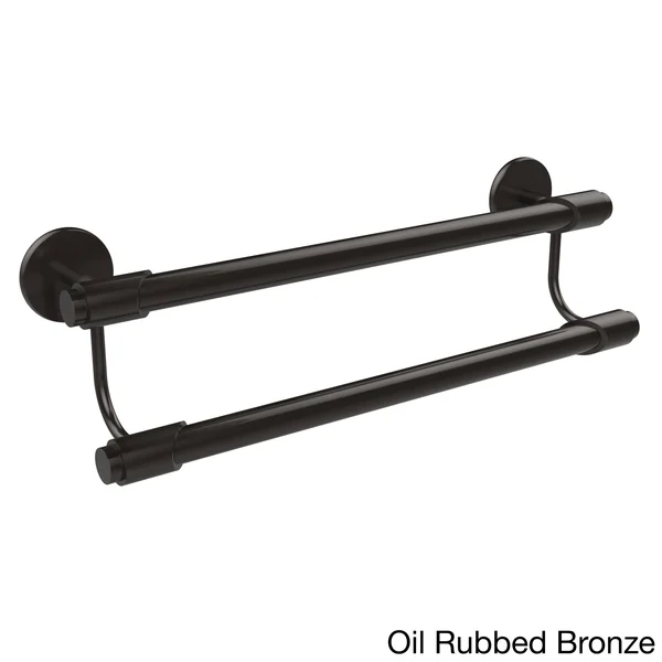 Allied Brass Tribecca Collection 24 inch Double Towel Bar Polished Nickel TR-72/24