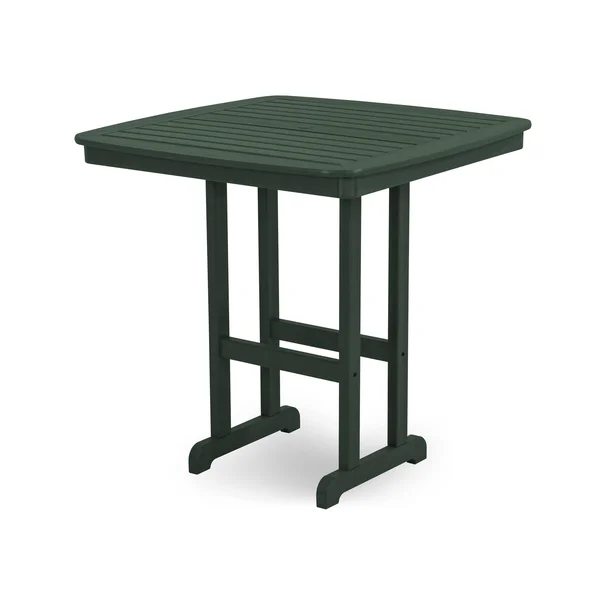 POLYWOOD Nautical Bar Table; Green