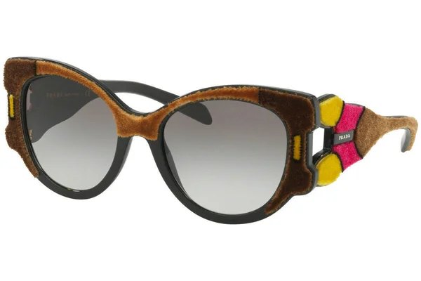 Prada PR 10Us SRJ0A7 Brown Yellow Pink