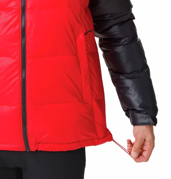Columbia Pike Lake Hooded Jacket Mountain Red Black