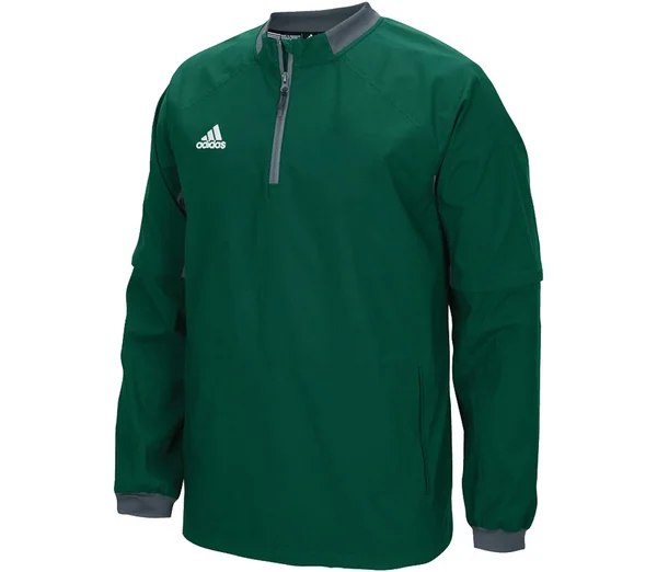 Adidas Men's Fielder&s Choice 1/4 Zip Convertible Jacket - Size: X, Goy