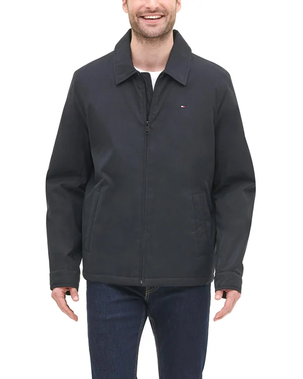 Tommy Hilfiger Men's Lightweight Full-Zip Jacket - Black